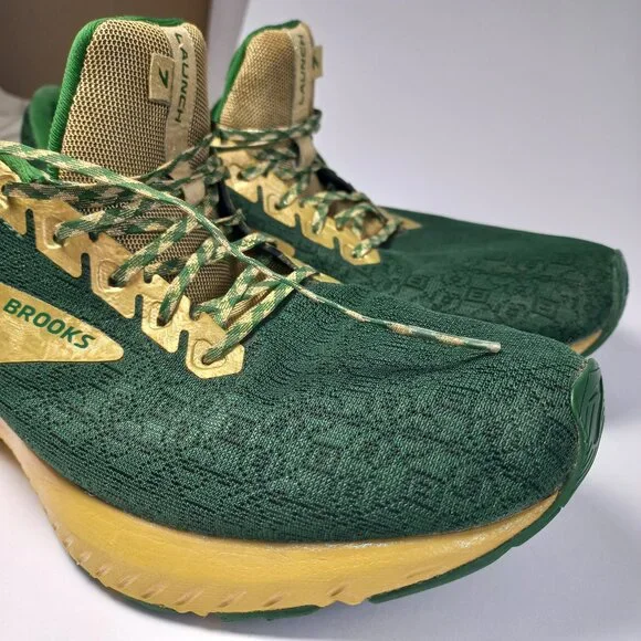Brooks running walking shoes mens 11.5 Green and gold size 11,5 for men lucky - Picture 10 of 10